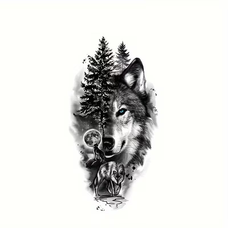 TATUAJE BOSQUE/LOBO