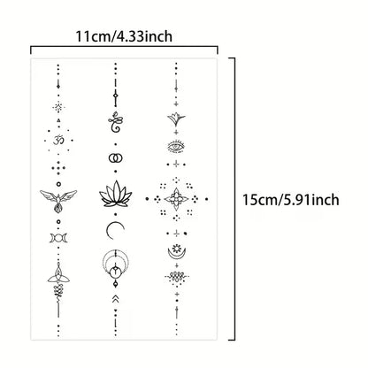 TATUAJE DELINEADO FLOR DE LOTO