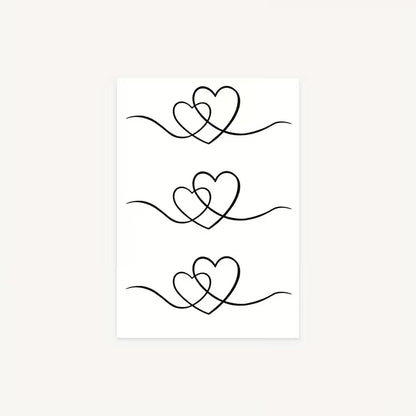 TATUAJE TRAZO DE CORAZONES