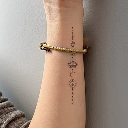 TATUAJE DELINEADO FLOR DE LOTO