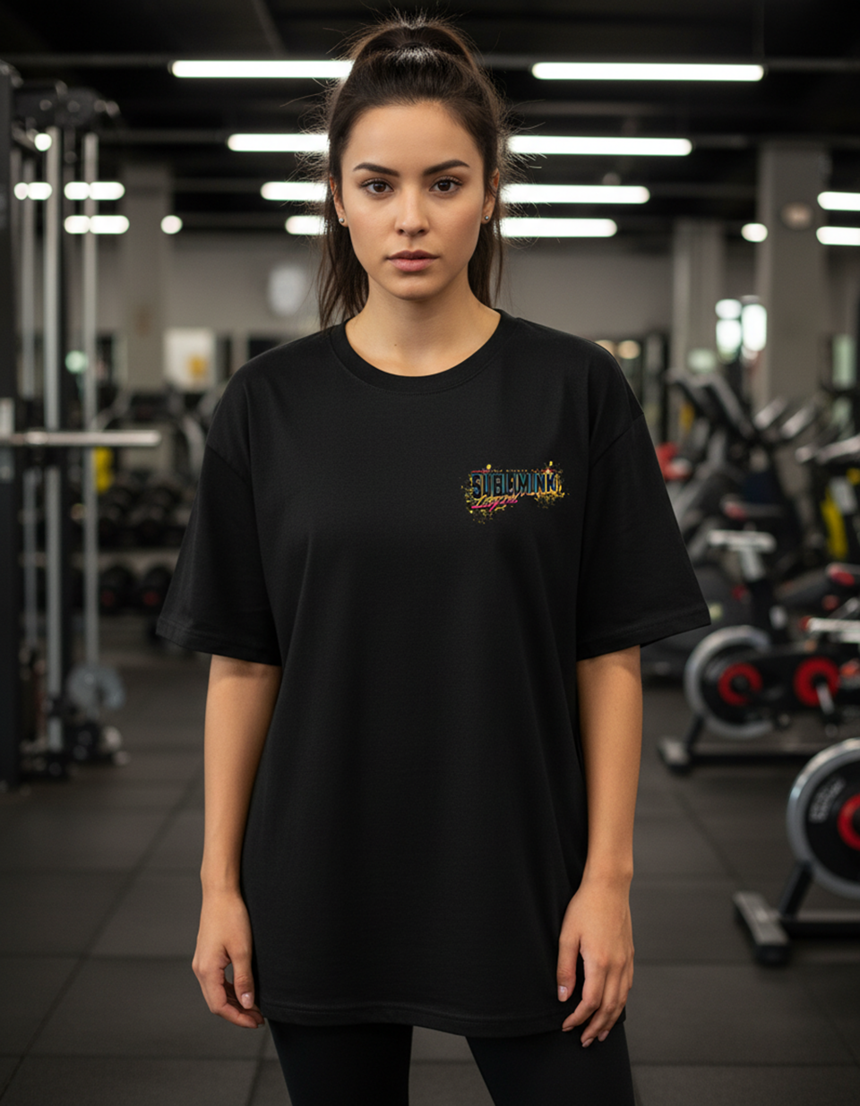 POLERA GYM OVERSIZE · NEZUKO SUBLIMINK · DEMON SLAYER