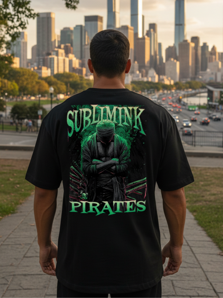 POLERA GYM OVERSIZE · ZORO SUBLIMINK · ONE PIECE