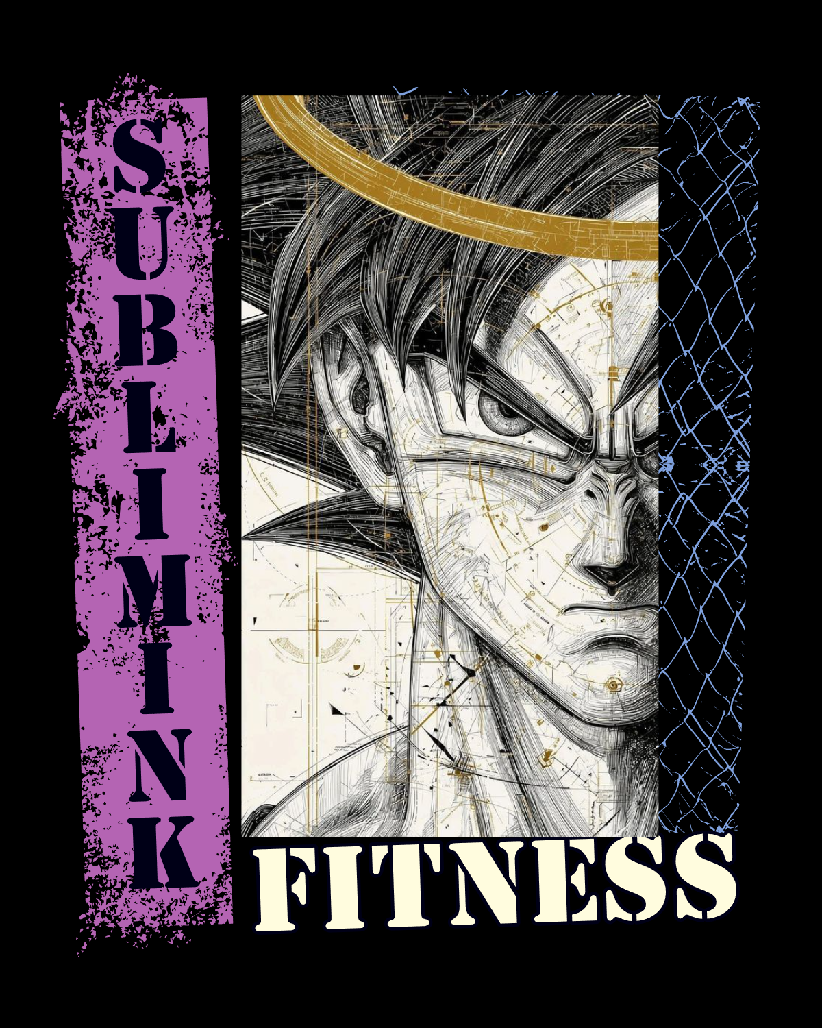 POLERA GYM OVERSIZE · GOKU FITNESS SUBLIMINK · DRAGON BALL Z