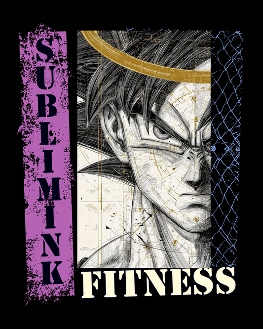 POLERA GYM OVERSIZE · GOKU FITNESS SUBLIMINK · DRAGON BALL Z