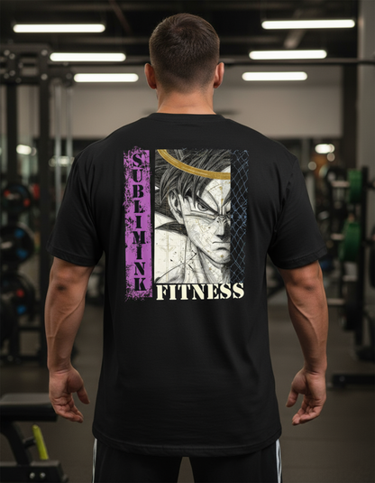 POLERA GYM OVERSIZE · GOKU FITNESS SUBLIMINK · DRAGON BALL Z