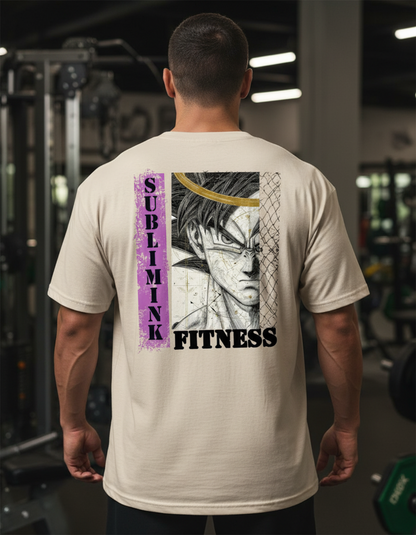 POLERA GYM OVERSIZE · GOKU FITNESS SUBLIMINK · DRAGON BALL Z