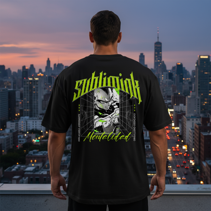 POLERA GYM OVERSIZE · VEGETA MENTALIDAD SUBLIMINK · DRAGON BALL Z